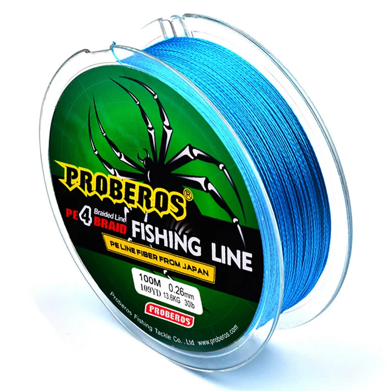 

Fishing Line 100M 4 Strands Braided Fishing Line Multifilament PE Line 6-100LB Carp Fishing Tool Floating Line Pesca
