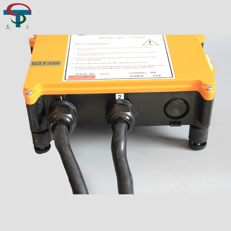 

Double joystick radio remote control for crane F24-60