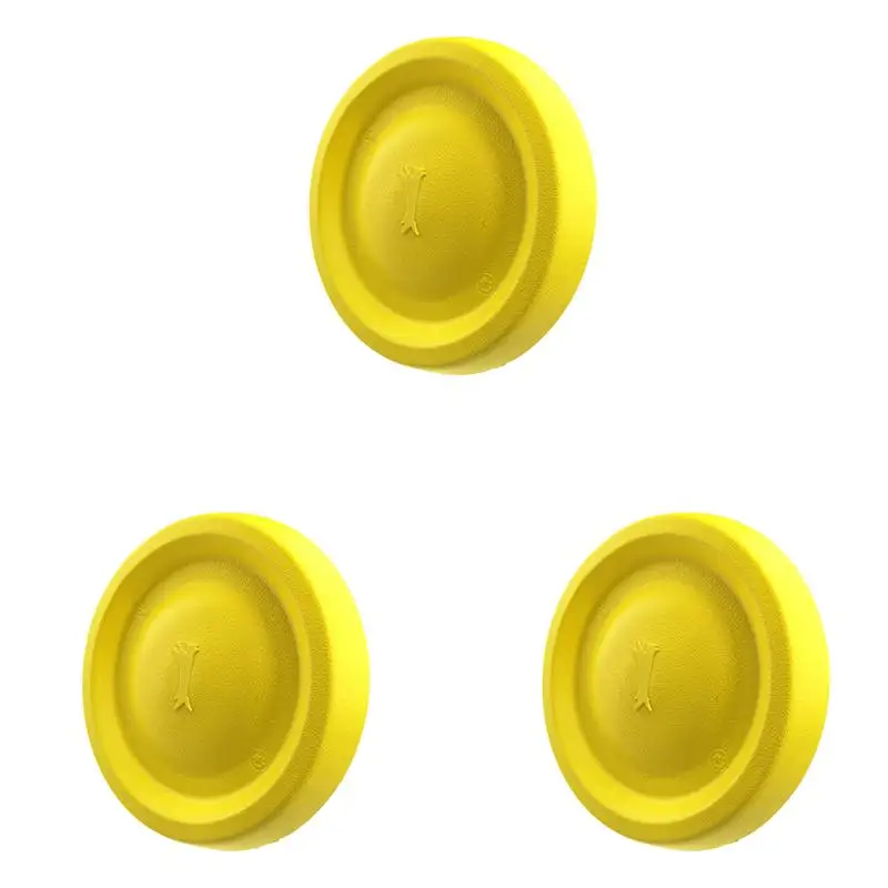 

ПЭТ пены фрисби летающая тарелка для собак на открытом воздухе питания Pet игрушка (желтый)
