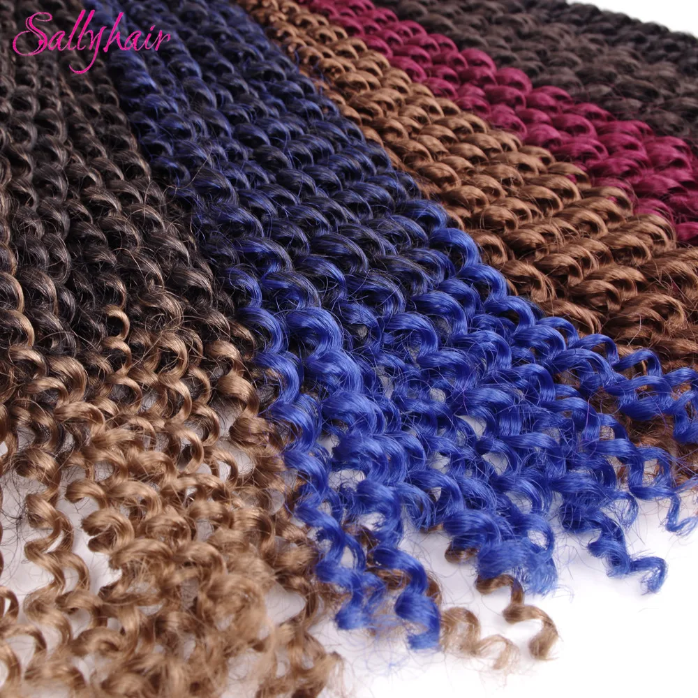 Sallyhair косы с крючком Ombre страсть твист плетеные волосы синтетические удлинители