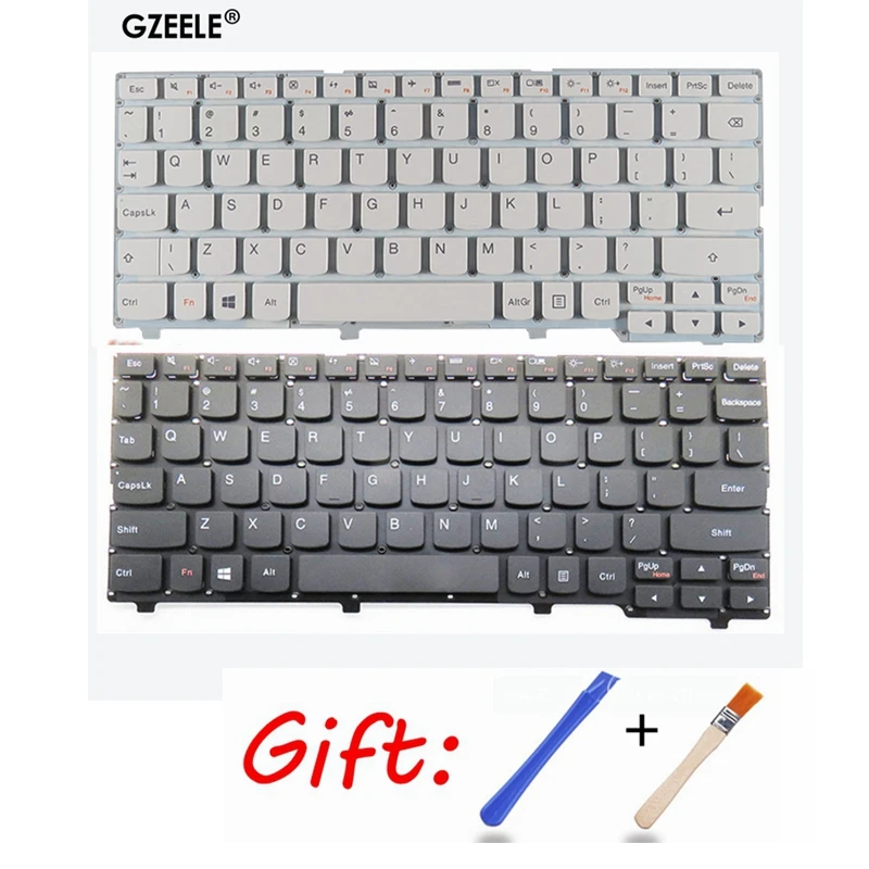 

New US laptop keyboard For Lenovo ideapad 100S 100S-11IBY English keyboard black/white