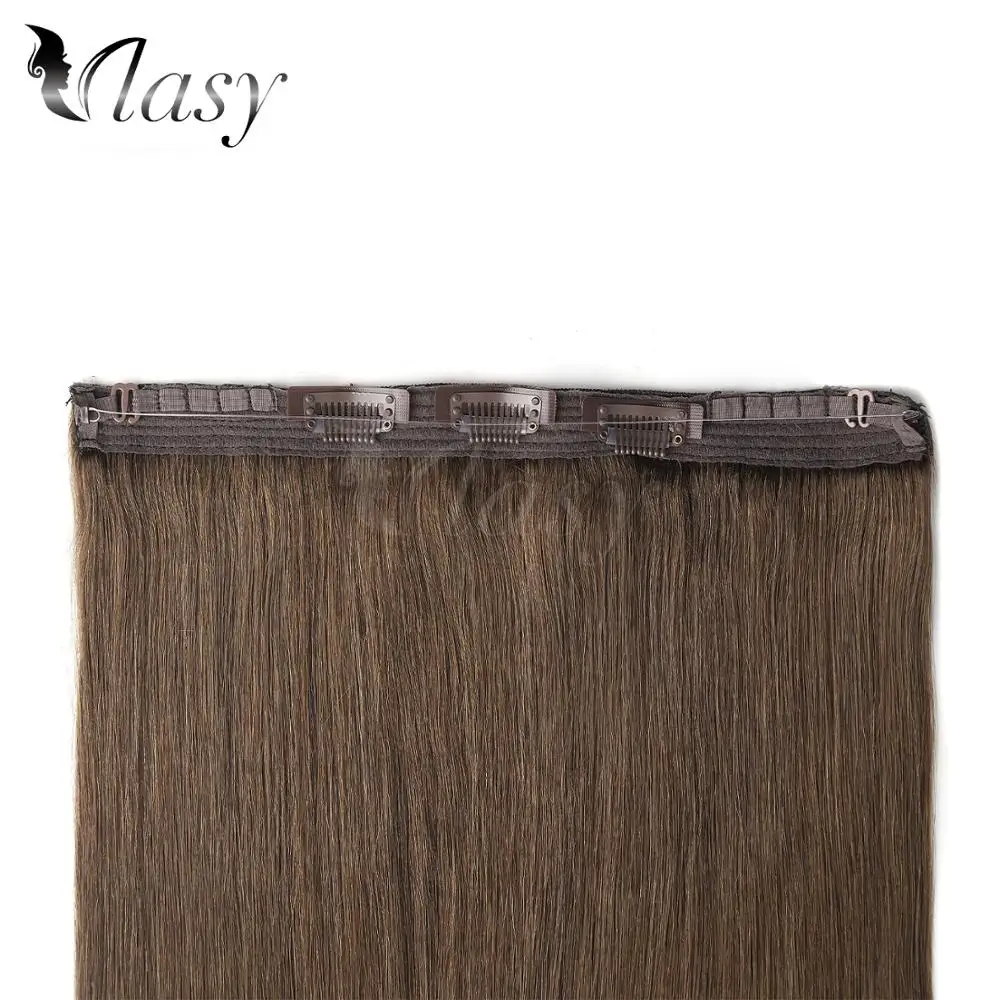 Vlasy 20 ''Remy Halo зажимы для волос искусственные человеческие волосы наращивания