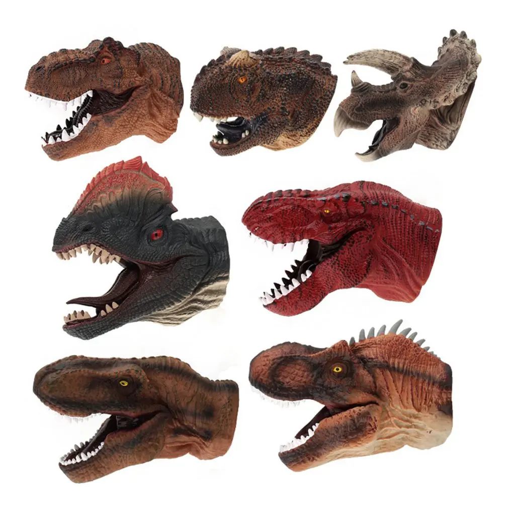 Ручная интерактивная игрушка динозавр тираннозавр Двойная корона треугольник