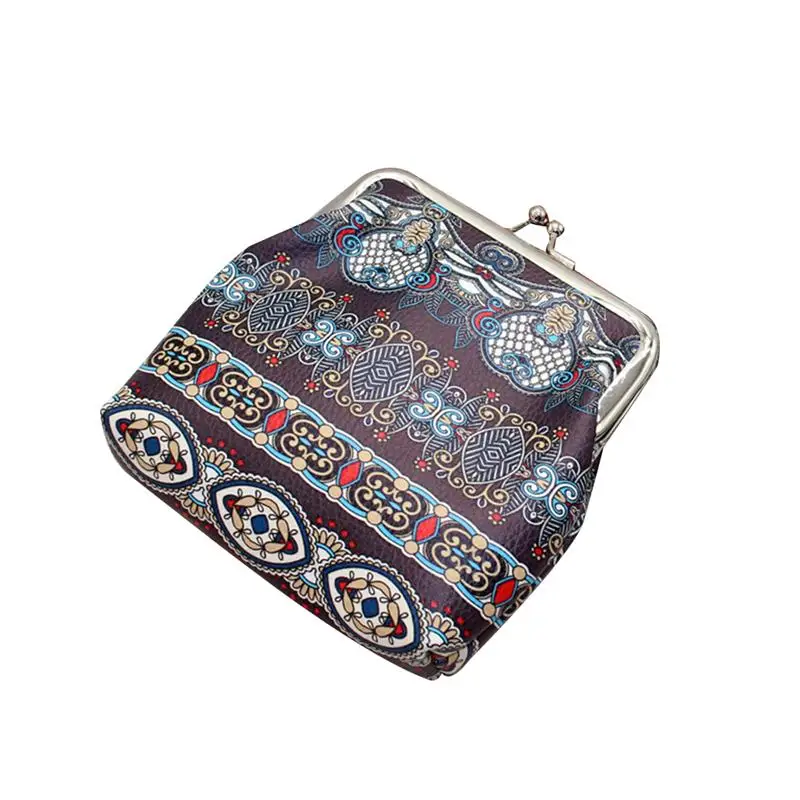 Этнический стиль волны застежка клатч для женщин девочек миниатюрная монетная