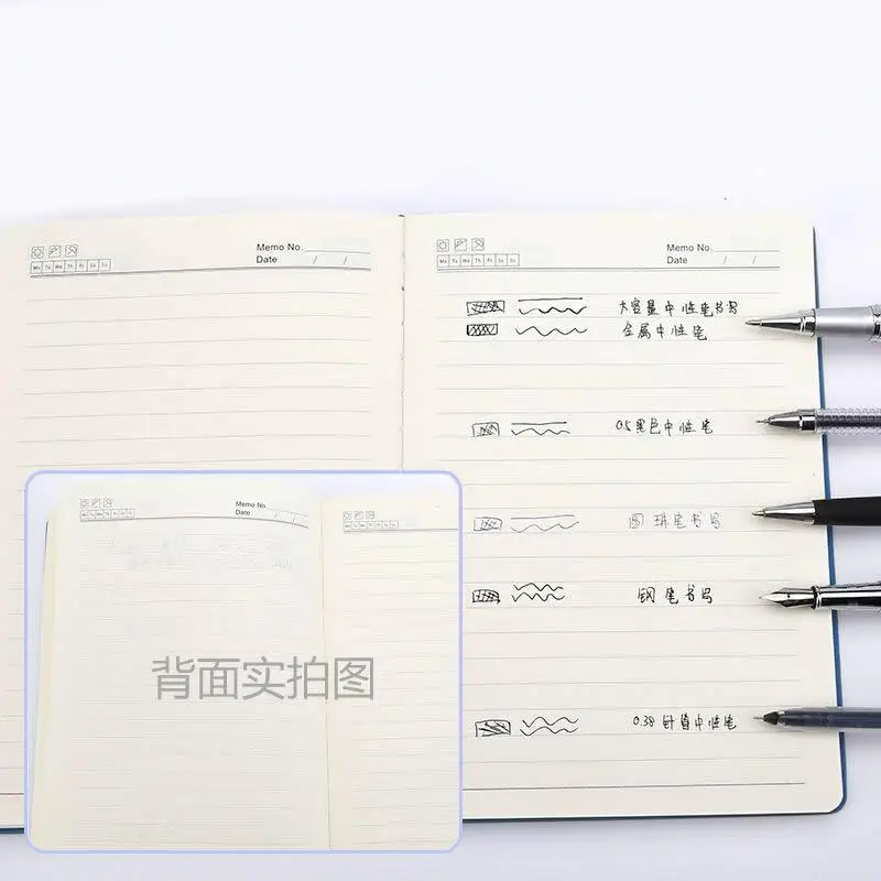 

Notebook 400Pages Wax Sense Leather A5 Notebook Large Business School Office Stationry Daily Work Notepad Gift Notebooks Paper