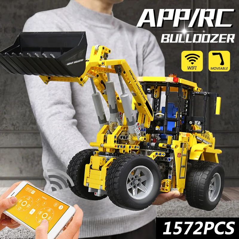 Игрушечный автомобиль Yeshin Technic Радиоуправляемый L350F колесный погрузчик грузовик