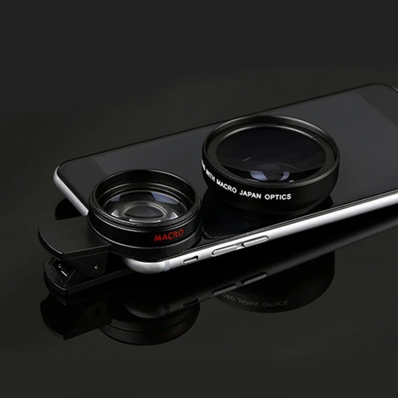 2 Functions Mobile Phone Lens 49mm 0.45X Wide Angle 10X Macro HD Camera Universal for iPhone Android | Мобильные телефоны и