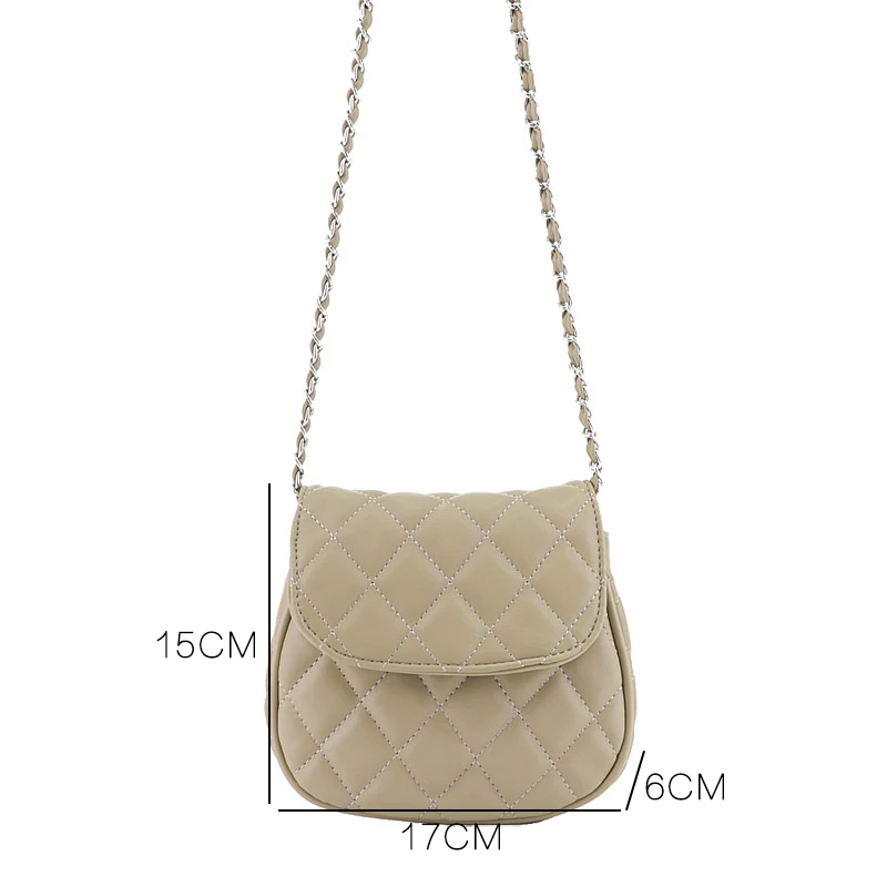 Youda/Модная стильная женская сумка мессенджер на цепочке простая однотонная из