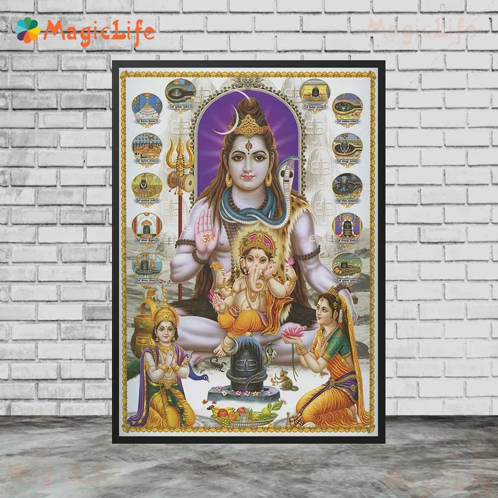 

Настенная живопись Vishnu, Brahma And Shiva Gods