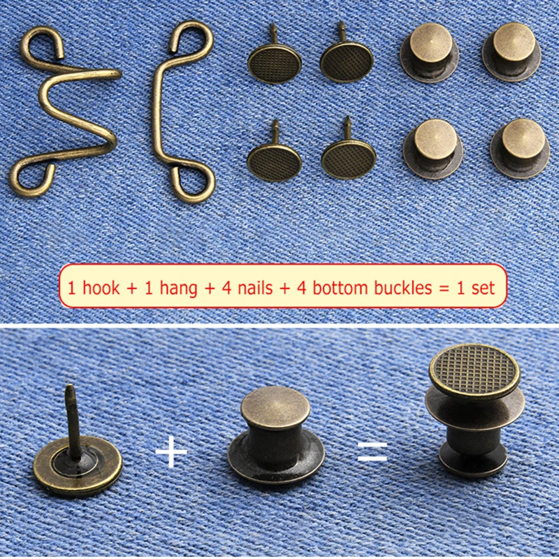 2 шт. металлические крючки для одежды джинсовая поясная регулирующая Пряжка