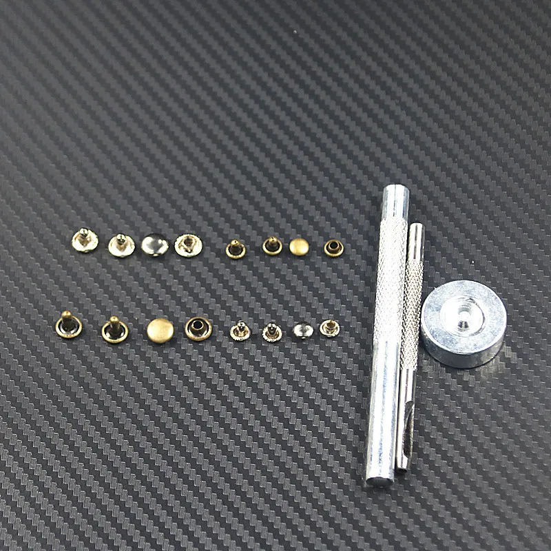 120 комплектов 6 мм/8 мм Металлические заклепки для багажа кожаное ремесло Твердые