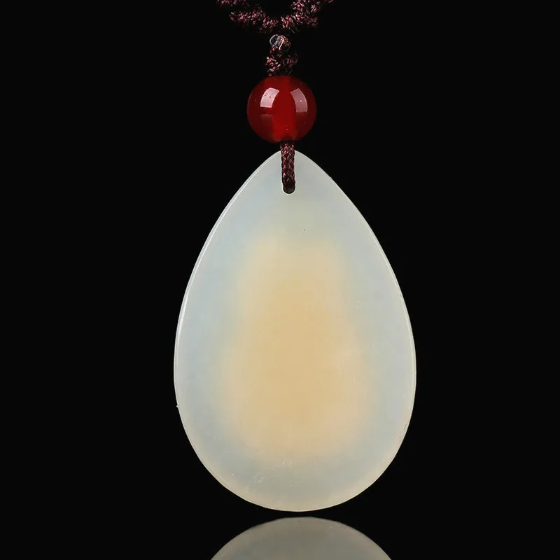 Натуральный китайский белый нефритовый мозаика Золотая подвеска лиса красивые