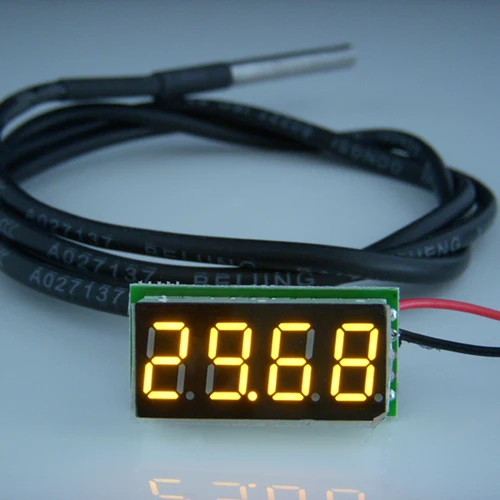 

0.36 four-digit high precision DS18B20 digital thermometer thermometer -55-125 degrees