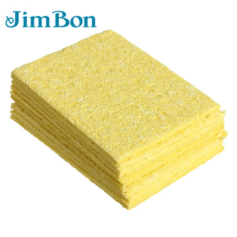 JimBon 100 шт. 50x35 мм припоя очищайте жало паяльника Сварка печатных плат для очистки