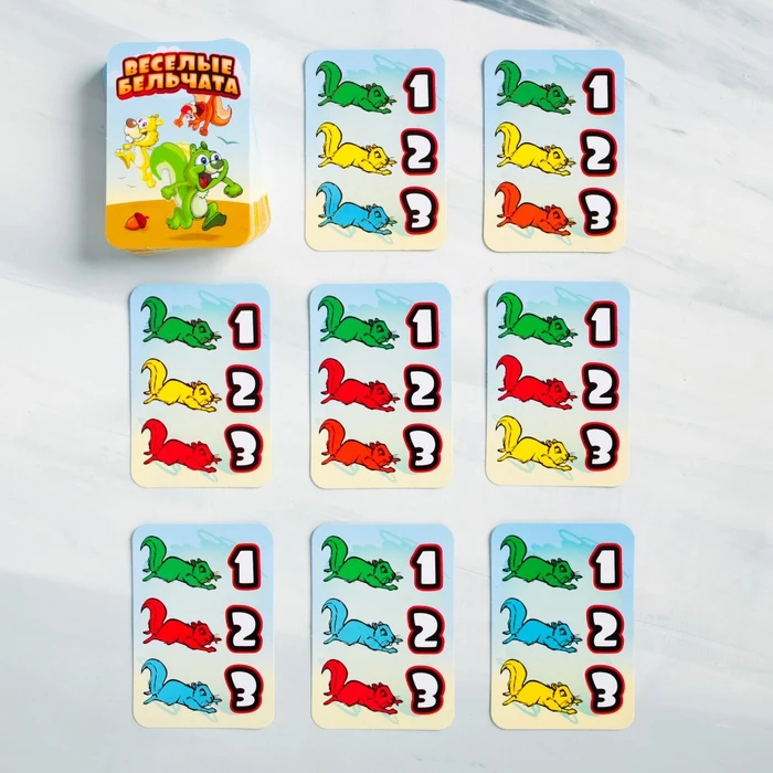 Настольная бродилка игра на скорость Весёлые бельчата | Спорт и развлечения