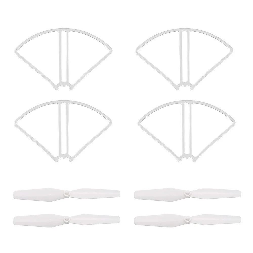 2 пара пропеллеров и 4 защитных кольца набор лопасти для дрона SJR/C S20W Potensic T25 HS120D