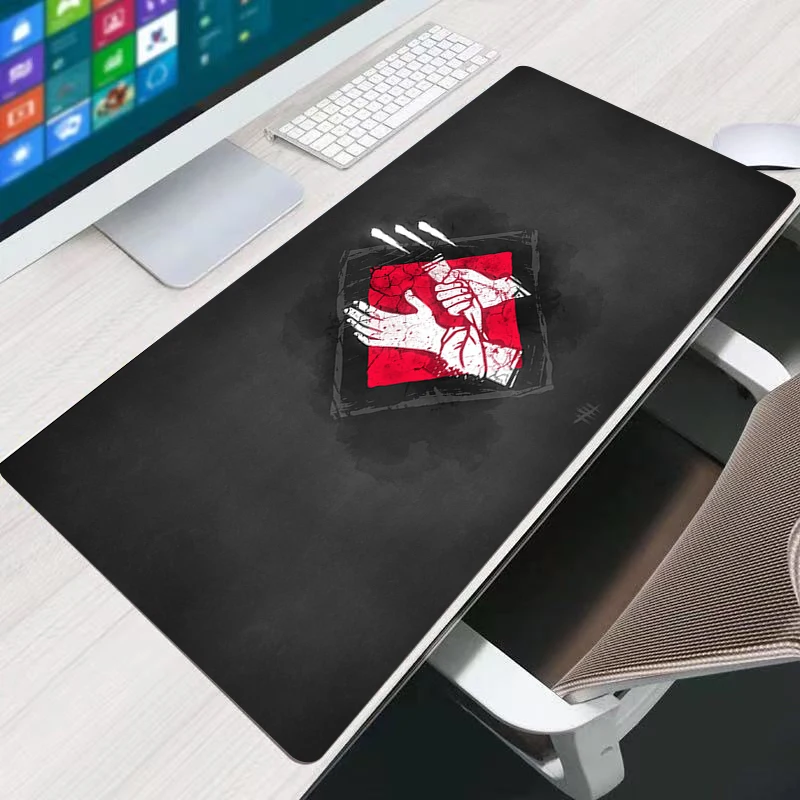 

Dead by Daylight DIY Large Mouse Pad Persian Carpet Laptop Pc Gamer Keyboard Mousepad Edge White Tassel Rubber Table Mat for Pet