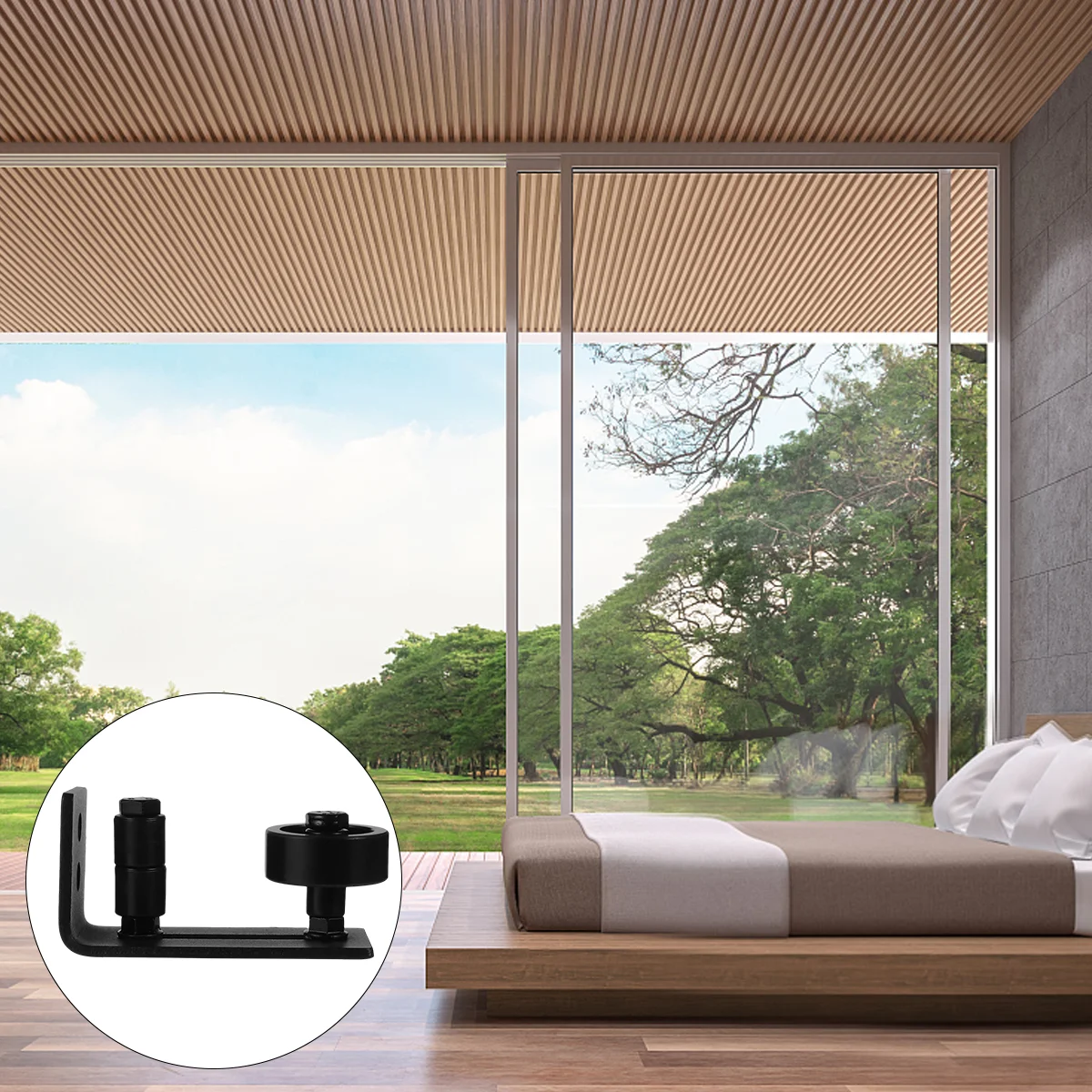 

Adjustable Durable Wall Mounted Door Guide Practicable Barn Door Floor Guide