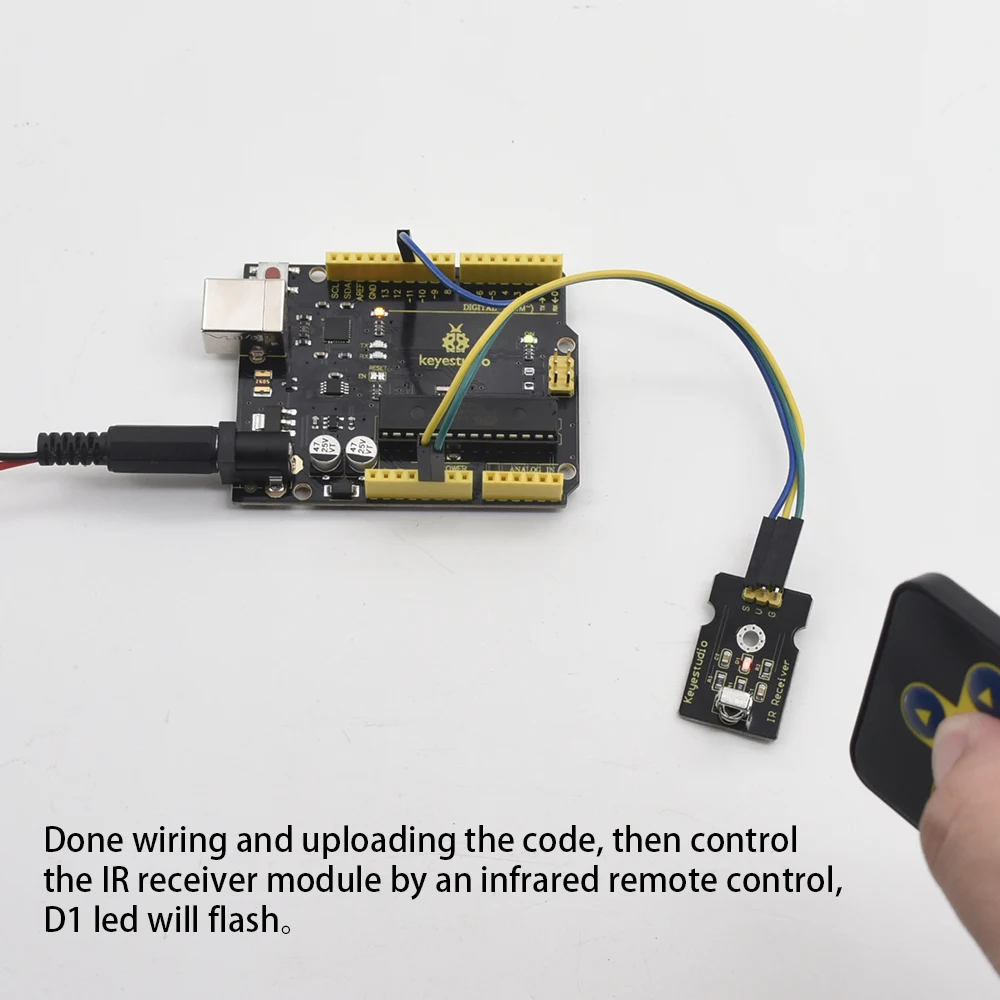 Бесплатная доставка! Универсальный цифровой ИК приемник Keyestudio 38 кГц 1838 модуль
