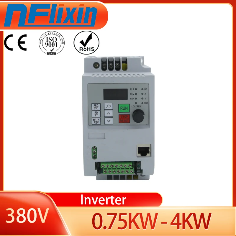3-фазовый инвертор 4kw 5hp переменного тока с частотно-регулируемым приводом 380v 400v