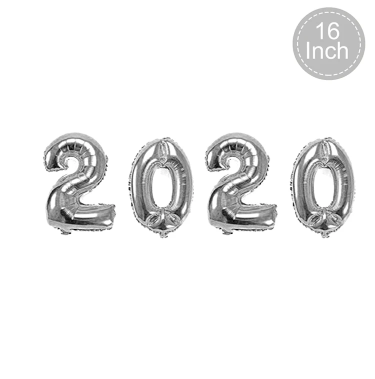 Sliver 2020 Noel Рождественское украшение для рождественские украшения для дома деревянная подвеска Рождественский Декор рождественские воздушные шары - Цвет: Sliver 2020