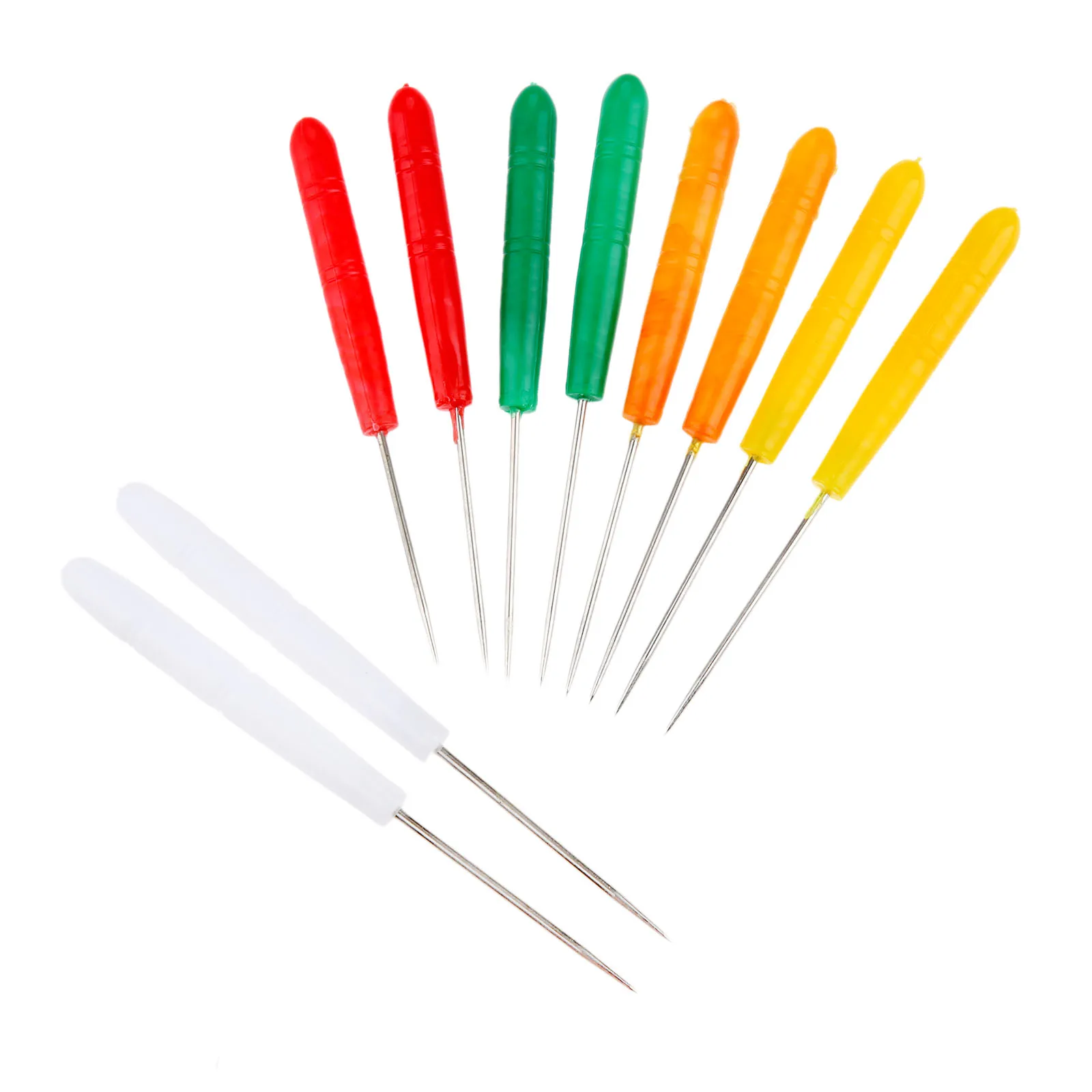 

10 шт., шила с пластиковой ручкой, 120 мм