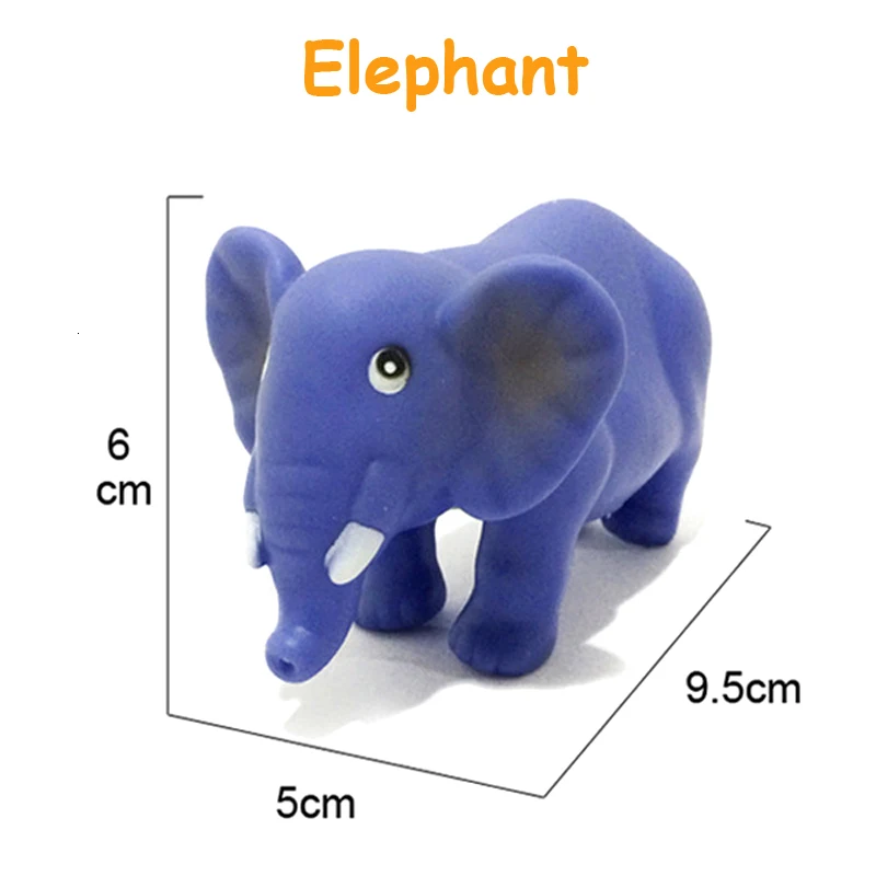 elephant 1 шт. детские игрушки для ванной мягкие резиновые утки сжимаемые звук поплавок животные ванная комната игрушки для плавания для детей мальчиков и девочек - Цвет: elephant
