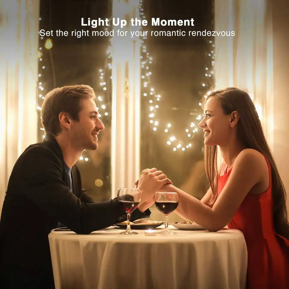 

5M 10M Music Control Led String Lights Chain Copper Wire 12 Mode Fairy Garland Christmas Wedding Party Decor Outdoor Waterproof