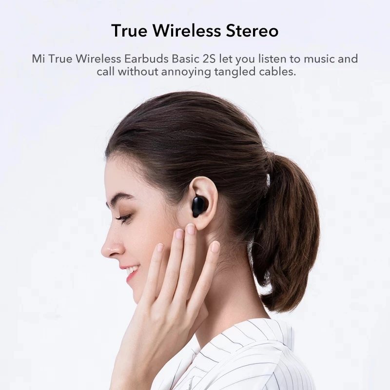 

Original Mi Basic 2S Wireless Bluetooth Earphones Global Version Redmi AirDots 2s Earphones with Low Latency Mode Touch Earbuds