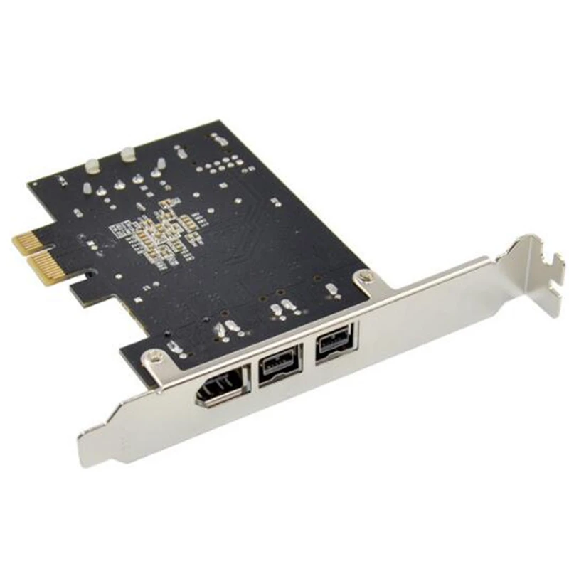 Карта расширения PCI Express 3 порта для видеозахвата Firewire XIO2213AZAY чипсет 1394B 1394A PCIe 1 X1