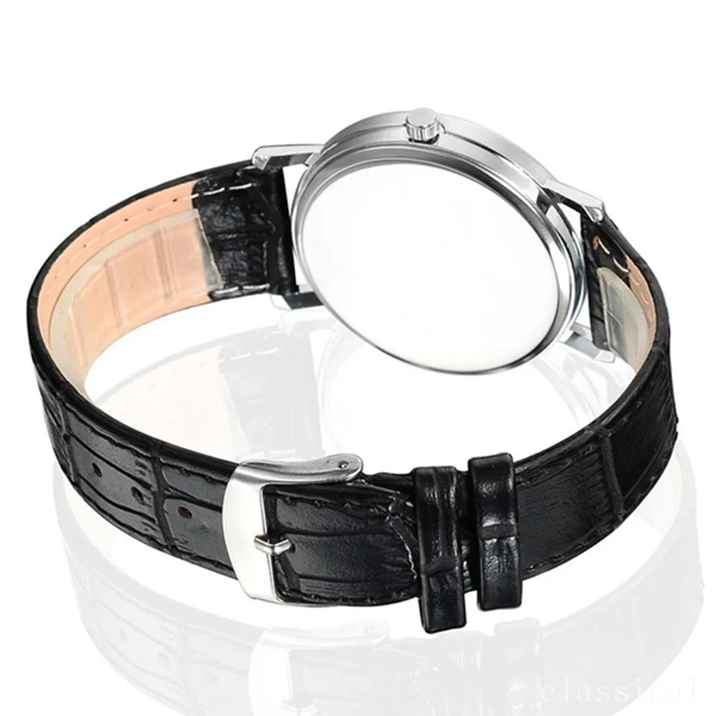 

Reloj de pulsera de cuarzo con correa Blu-Ray para Hombre, crongrafo de negocios, informal, regalo de San Valentn, color negro