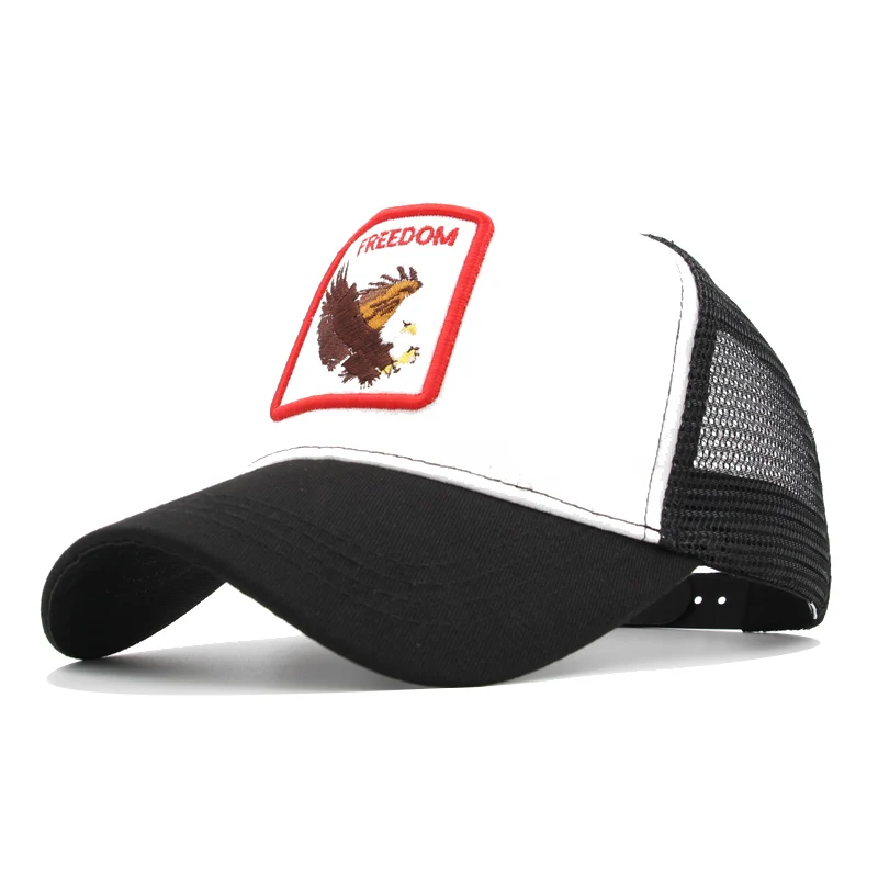 Бейсболка с вышитыми животными для мужчин и женщин мужская Кепка в стиле хип хоп