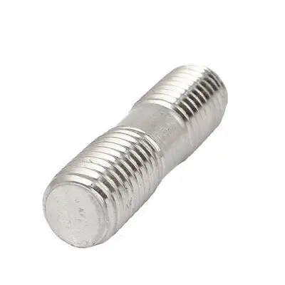 

304 Stainless Steel Double End Thread Tight Push Rod Stud M14x50mm 5pcs