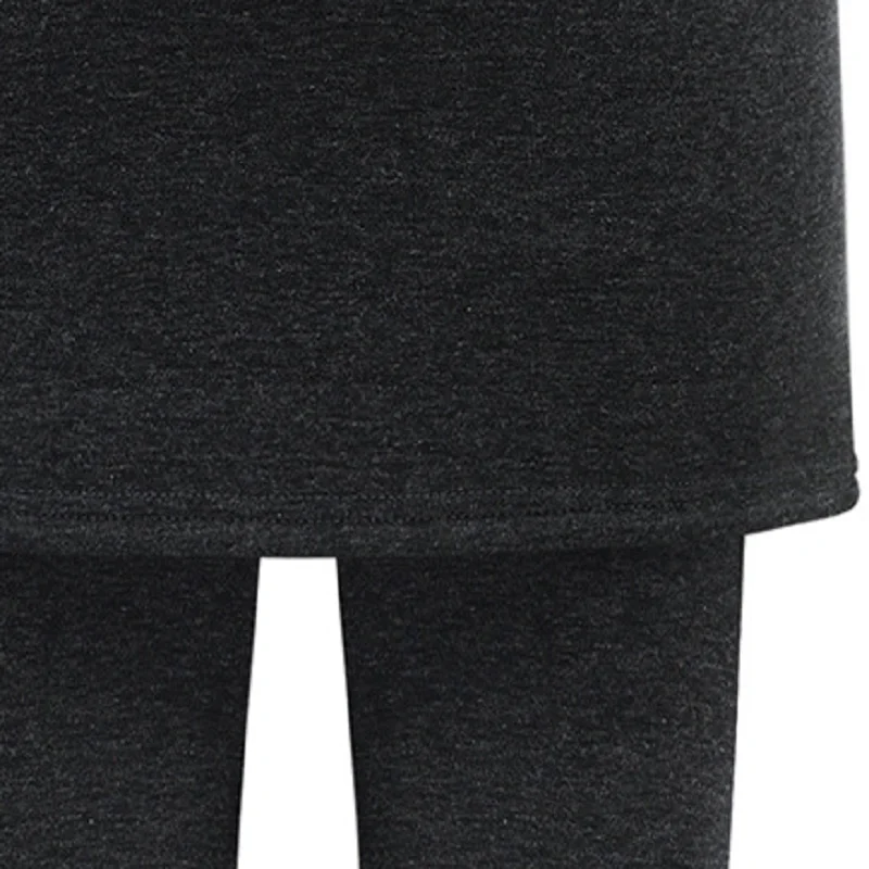

Autumn And Winter New Products Increase The Size Of Buttock Skirt Pants Fake Two Bottoming Pants With Plush Thickening For Women