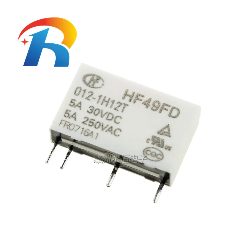 

Free shipping 10pcs/lot NEW Relay HF49FD-005-1H11T HF49FD-012-1H11T HF49FD-024-1H11T 4PIN 5A 5VDC 12VDC 24VDC