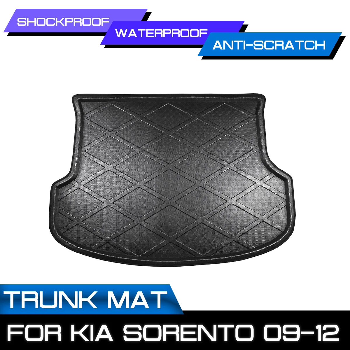 Для KIA Sorento 2009 2010 2011 2012 автомобильный напольный коврик защита от грязи на задний