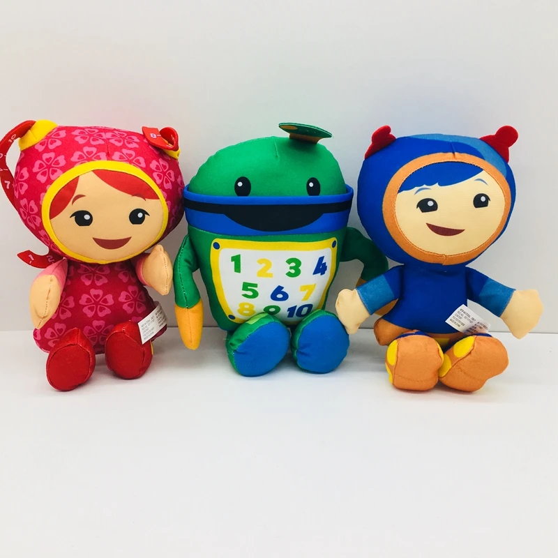 3 шт./компл. Umizoomi Milli Botg Geo плюшевые куклы животных дети рождественский подарок