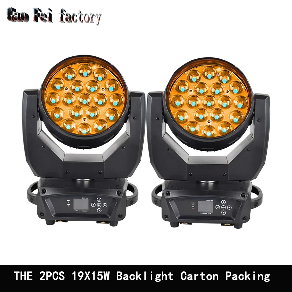 

Доступность летных чехлов 2в1 с 19X15W RGBW Led Zoom Lyre Wash Подсветка с подвижной головкой для DJ Disco Party Wedding