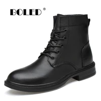 plus size men boots warm plush winter shoes fashion waterproof ankle boots non slip men winter snow boots dropshipping