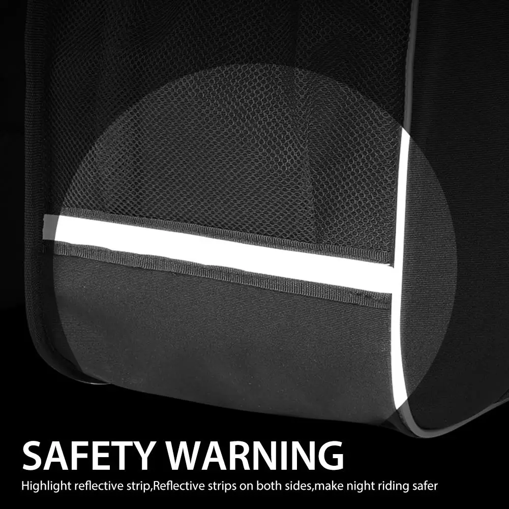 

Portable waterproof bicycle saddle bag Rear bicycle bag Pan bag with rain cover 30L waterproof detachable bicycle rack bag