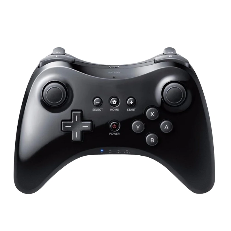 Для Nintend для wii U Pro контроллер USB классический двойной аналоговый Bluetooth Беспроводной дистанционного пульта для wii U Pro U геймпад - Цвет: Black