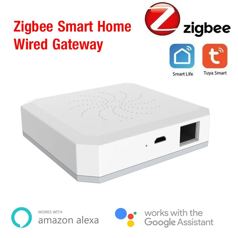 

Zigbee 3.0 Smart Gateway Hub Wired Home Bridge Center Tuya Smart Life APP Control Zigbee Devices Works With Alexa Google Home
