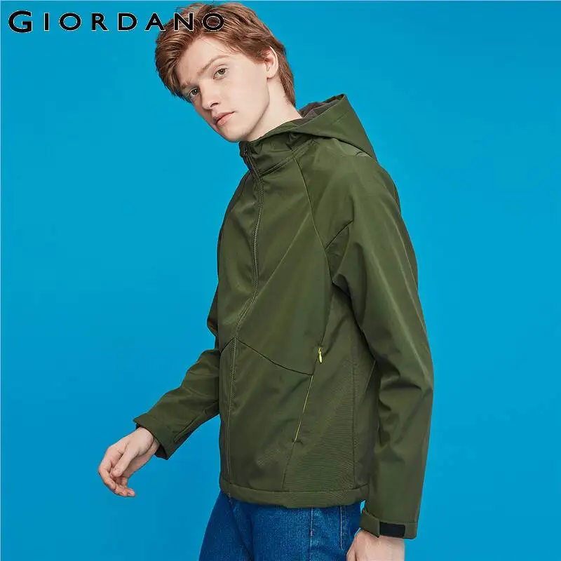 Giordano ветровка с капюшоном и застежкой на молнии имеется несколько цветовых