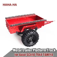 rc car metal trailer platform truck trailer for 110 rc cralwer traxxas trx4 axial scx10 tamiya cc01 d90 tf2 km2