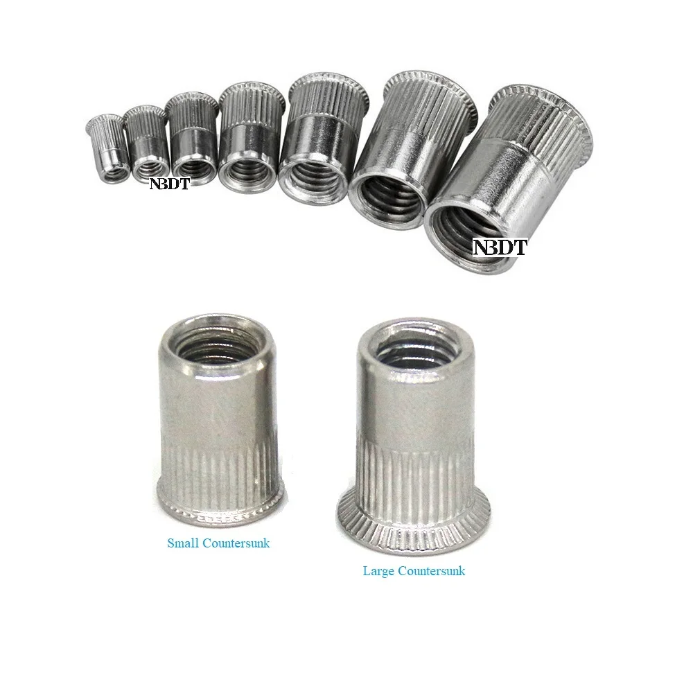 Гайка с потайной головкой из нержавеющей стали 304 100 шт.|Заклепки| |