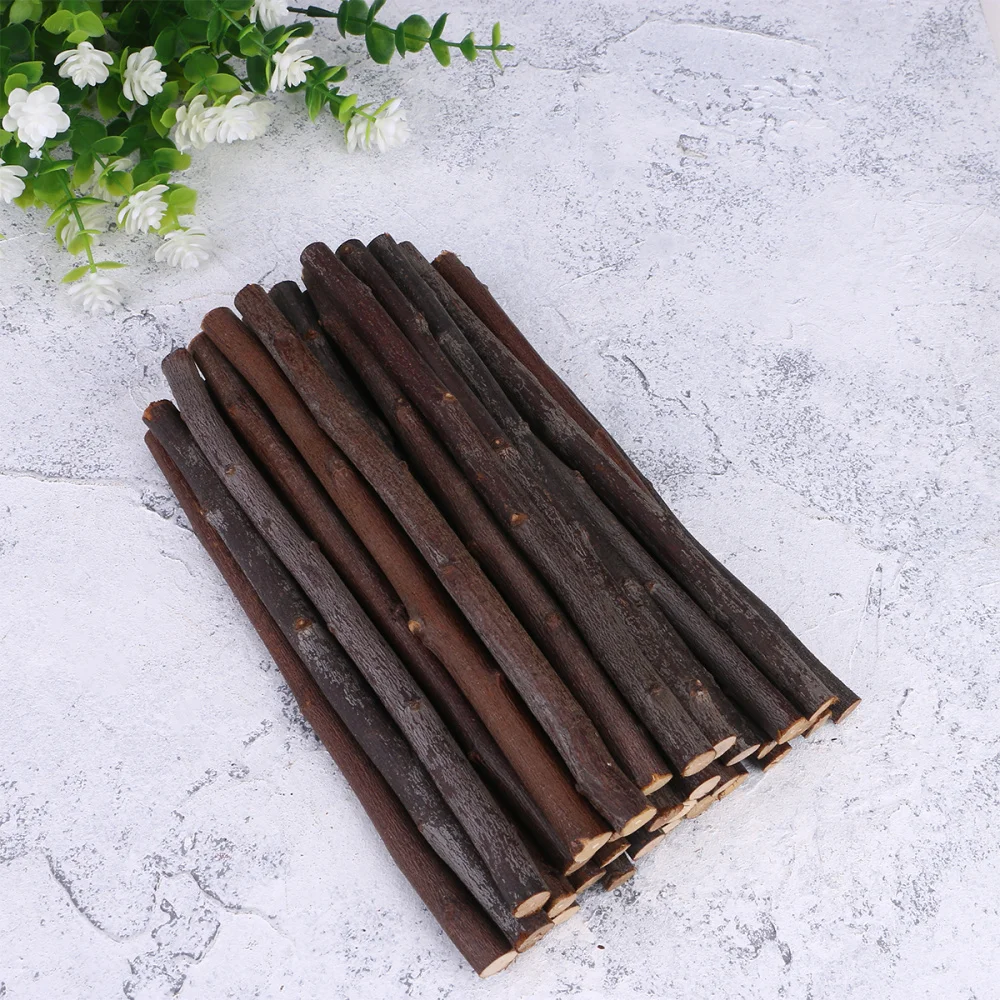 

30PCS 10CM Christmas DIY Branches Sticks Dry Branches Wooden Sticks Photo Props for DIY Crafts Flower Arrangement