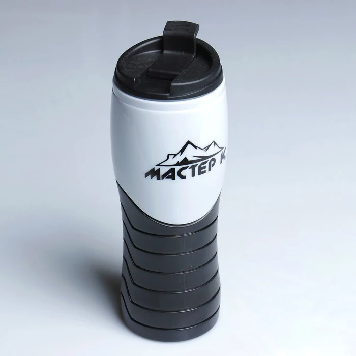 Термостакан 450 мл &quotМастер К&quot нижняя вставка матовая внутри тёмная 3 ч 8х22 см