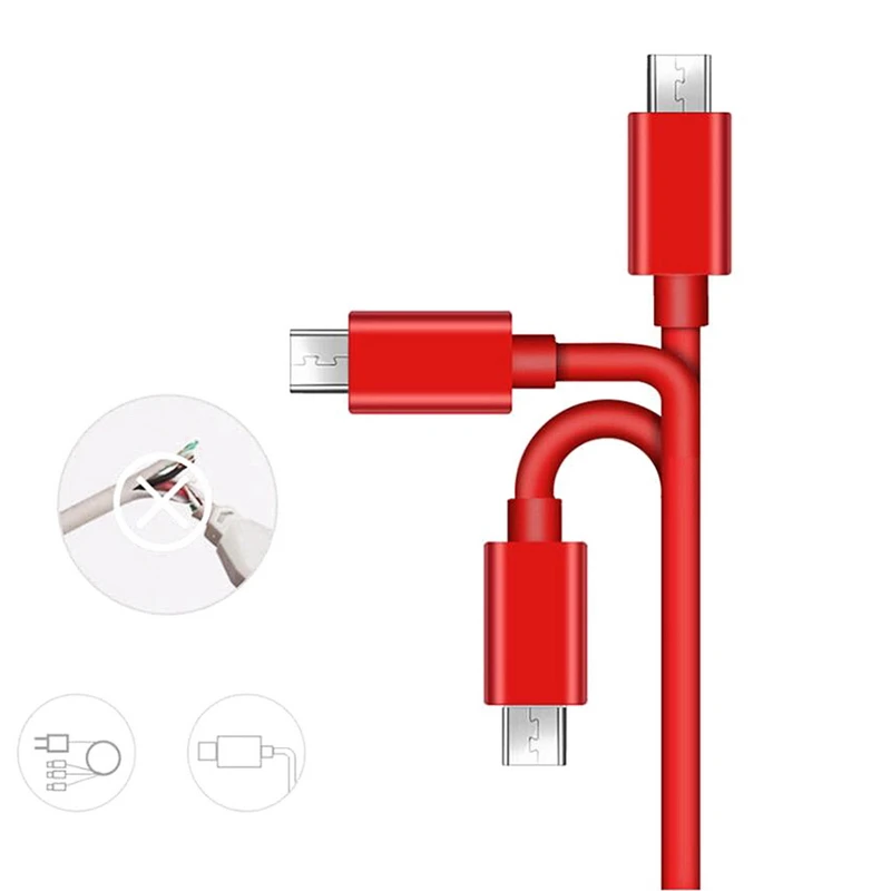 Эластичный кабель 3 в 1 для iOS Type C /USB Micro USB зарядный iPhone 5 6 7 8 X Samsung шнур провод