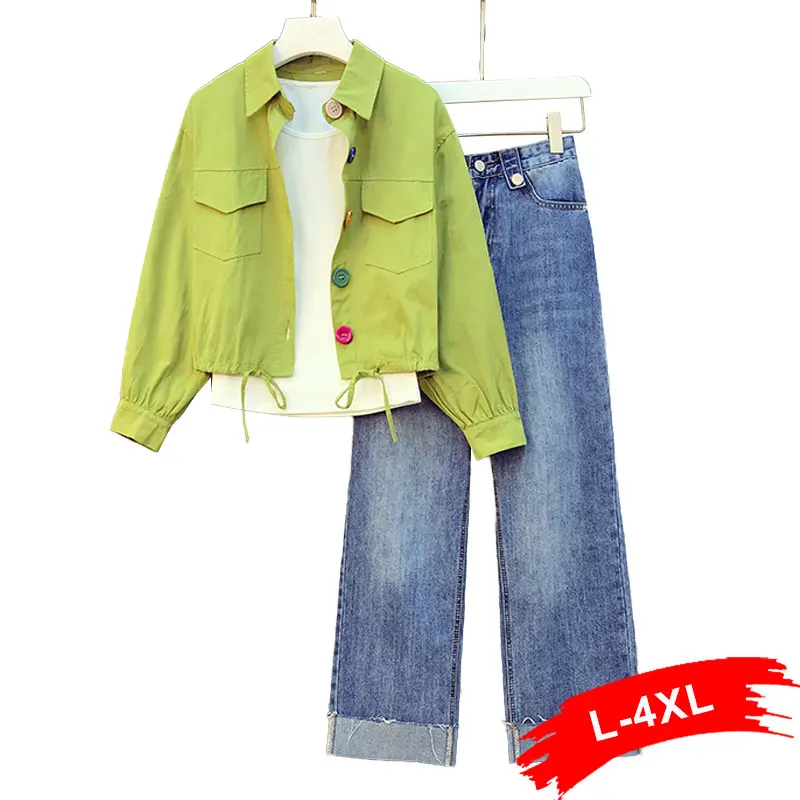 Джинсы с широкими штанинами и манжетами размеры до 4XL|Спортивные костюмы| |