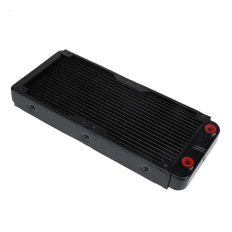 240mm 18 трубки Алюминий сплава компьютерный кулер для воды PC чехол водяного